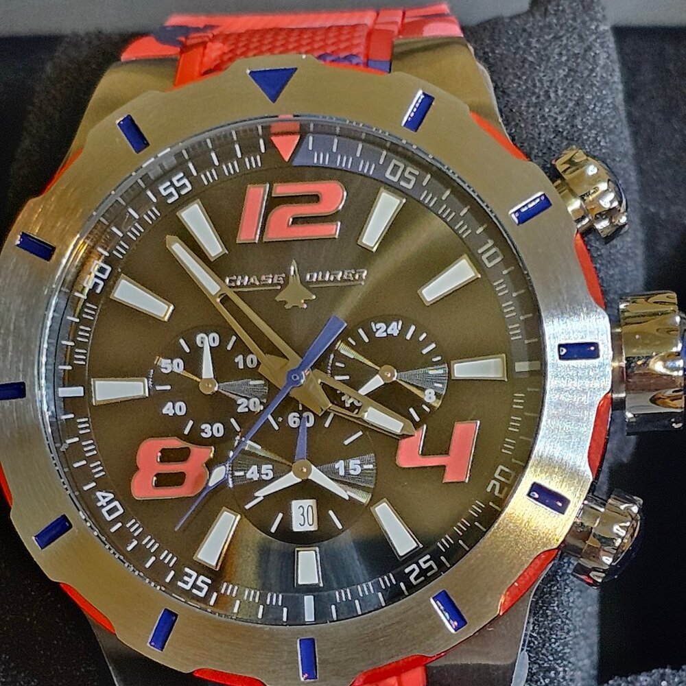 Chase Durer Urban Legion Men's Watch - 52mm, Camouflage, Red gr8t looking nwt